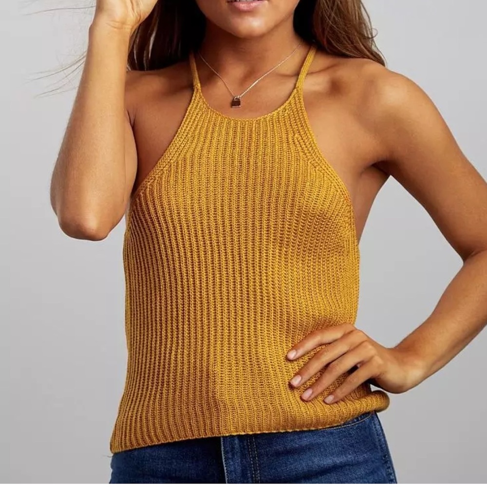 NWOT Love Tree Knit Razorback Top